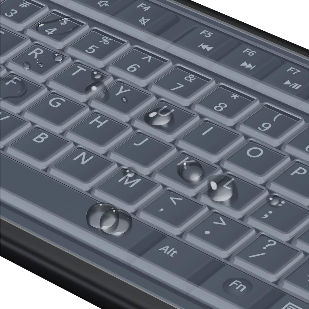 (2 Pack) Universal Clear Anti-Dust Keyboard Skin Protector Cover for 104/107 Keys Standard Desktop Keyboard Reusable Waterproof Keyboard Cover