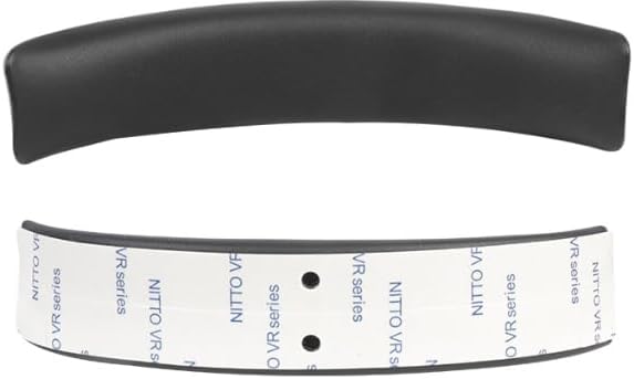 Protein Leather Replacement Headphone Headband Covers for Sony WH-CH520 Head Cushion Replacement Repair Part, Easy DIY Installation, Head Band Protector Pad - Black