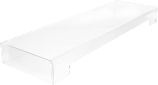 DOITOOL Clear Acrylic Keyboard Cover Protector -Cat, Desktop Keyboard Protector Mechanical Keyboard Cover Computer Keyboard Accessories (18.6 x 5.9X 1.8inch)