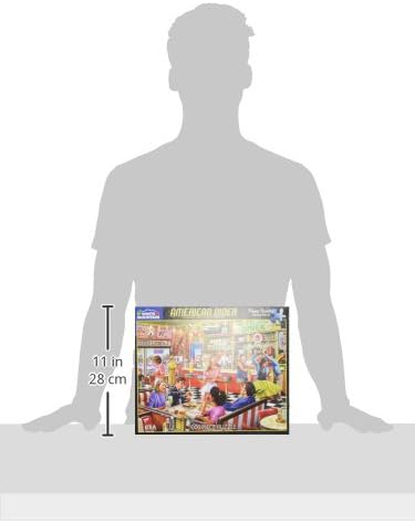 White Mountain Puzzles American Diner, 1000 Piece Jigsaw Puzzle