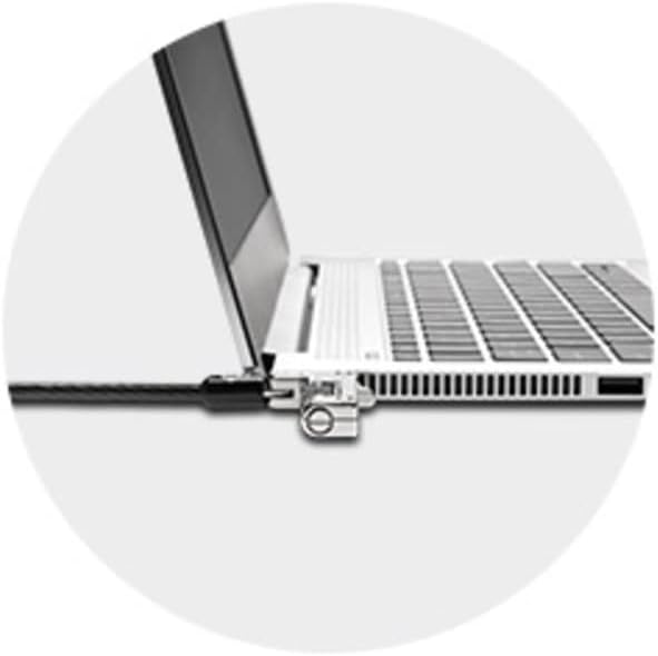 Kensington NanoSaver™ Combination Laptop Lock, Resettable Computer Security Locking Cable for Ultra-thin Laptops for HP Lenovo Asus Acer, Resettable 4-wheel Number Code (K60603WW)