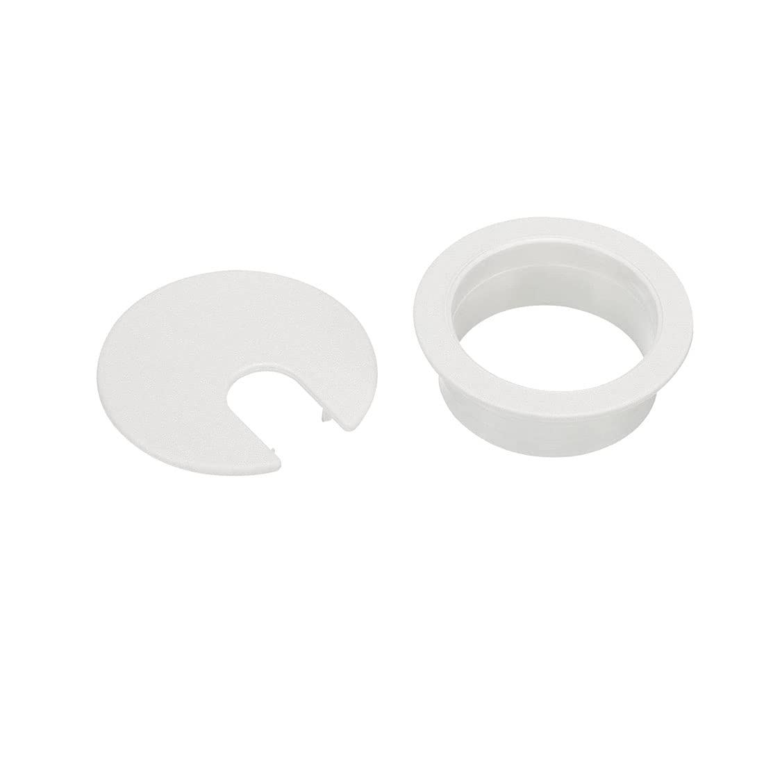 TuTuYa 10PCS Desk Grommet, Desk Grommet 1-3/8 Inch(35mm) Desk Cable Grommet Desk Cable Hole Covers with Hole Saw, Ideal Solution for Office and Home Table Cable (White,1-3/8 Inch)