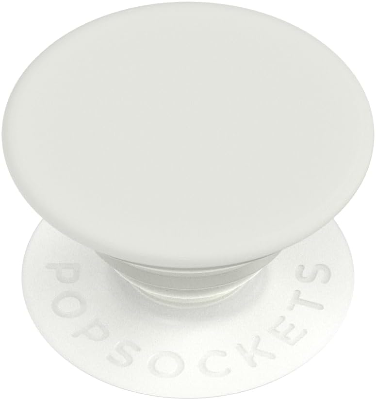 PopSockets Phone Grip with Expanding Kickstand, Adhesive Grip, White - Cream