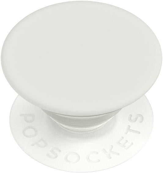 PopSockets Phone Grip with Expanding Kickstand, Adhesive Grip, White - Cream