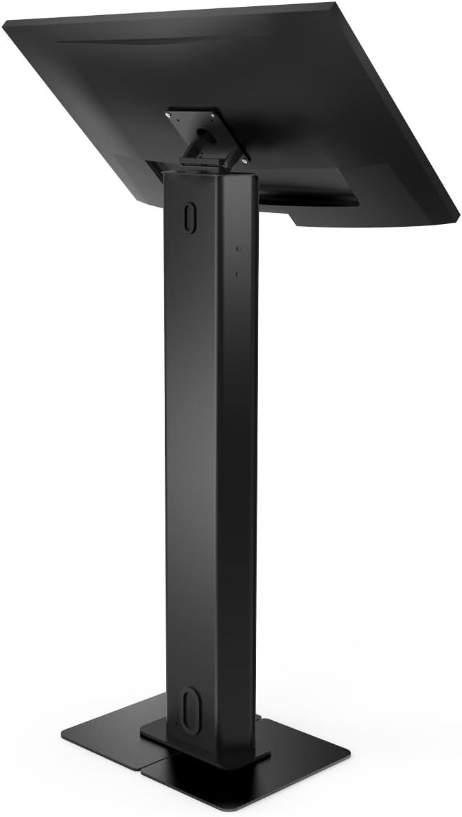 Compulocks Brandable VESA Floor Stand – Freestanding Secure Display Stand for tablets and ipad Up to 32 inch, Ideal for Retail, Exhibitions, and Events – Black