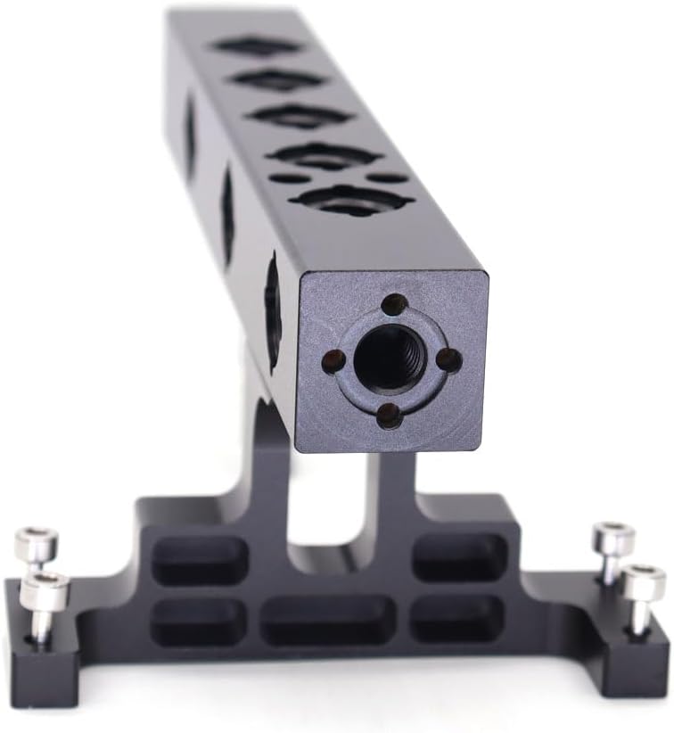 Lightweight Top Handle, Camera Top Handle Grip, Universal Handle with 5X 3/8'' Screw Adapters for DSLR Camera Rigs - Black