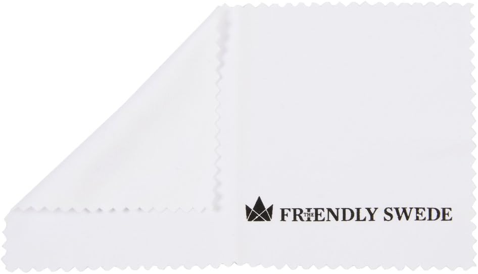 The Friendly Swede Replacement Tips for 5.5" Stylus Pen — 12-Pack Thin Tip Stylus Pen Replacement Tips with Screen Cleaning Cloth