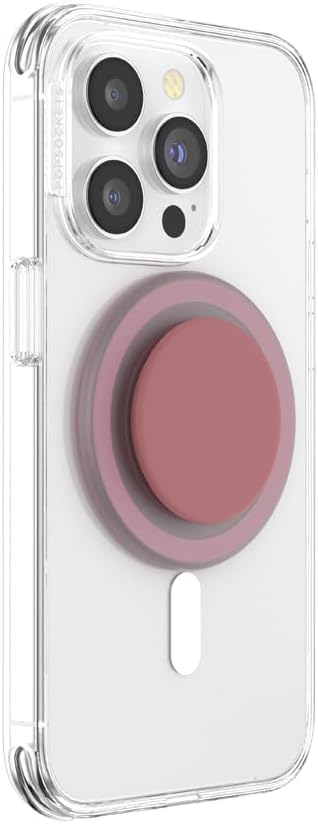 PopSockets Phone Grip for MagSafe with Kickstand, Magnetic Stand, Swappable Top, Secure Hold for iPhone MagSafe Cases, Phone & Tablet Grip, Cute PopSockets - PopOut Clay Speckle