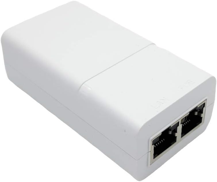 Poe Texas PoE Injector - Single Port Power Over Ethernet Passive PoE Adapter - 10/100/1000 Gigabit Data with Integrated 48V 15W Power Supply - Plug & Play Home Office, Tablets, VoIP Phone, WiFi AP
