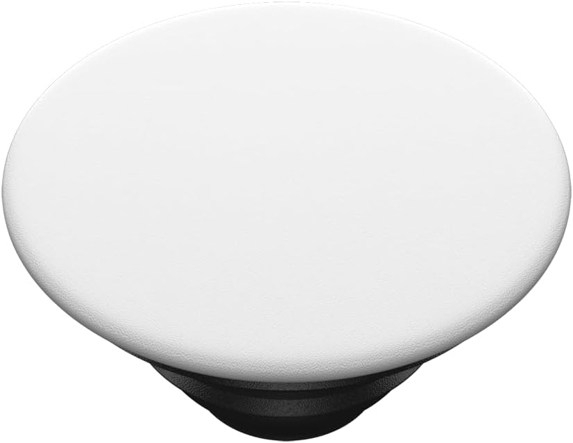 PopSockets Phone Grip with Expanding Kickstand, Adhesive Grip - White on Black