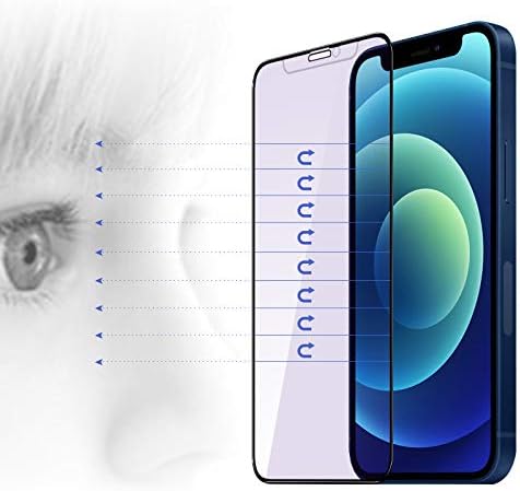 PERFECTSIGHT Anti Blue Light Tempered Glass Screen Protector Compatible with iPhone 12 & iPhone 12 Pro 6.1 inch 2020 Release, HD Clear Eye Care Anti Fingerprint