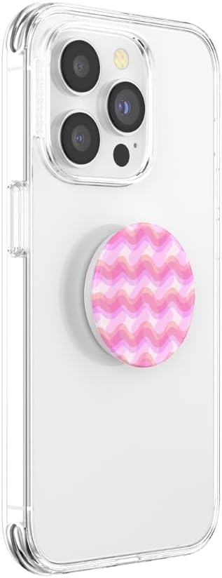 PopSockets Phone Grip with Expanding Kickstand, Adhesive Grip - Rosy Waves
