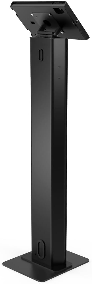 Compulocks iPad Air M2 & M3 11" Apex Enclosure Brandable Floor Stand – Secure Tablet Display Kiosk Mount, Digital Signage, POS Display - Black
