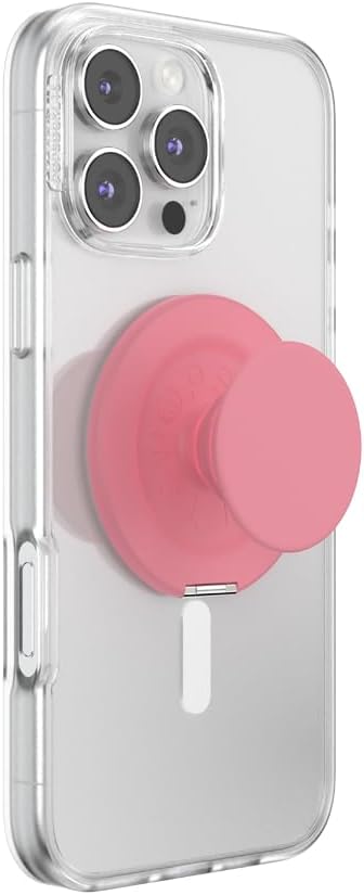 PopSockets Kick-Out Grip for MagSafe, Phone Grip with Built-in Phone Stand, Adjustable Kickstand for Portrait or Landscape, Strong Magnetic Hold, Wireless Charging Compatible - Putty