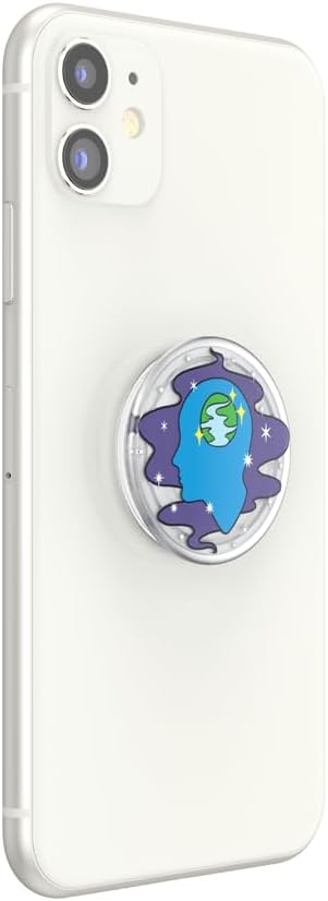 PopSockets Plant- Based Phone Grip with Expanding Kickstand, Adhesive Grip, Eco- Friendly - Translucent Open Minded