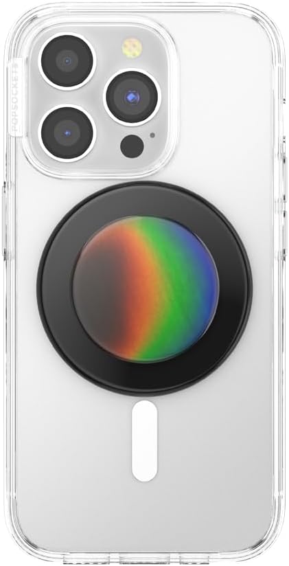 PopSockets Phone Grip for MagSafe with Kickstand, Magnetic Stand, Swappable Top, Secure Hold for iPhone MagSafe Cases, Phone & Tablet Grip - Thermocromatic