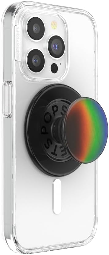 PopSockets Phone Grip for MagSafe with Kickstand, Magnetic Stand, Swappable Top, Secure Hold for iPhone MagSafe Cases, Phone & Tablet Grip - Thermocromatic