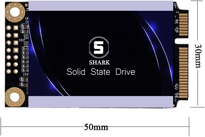 SSD MSATA 250GB Shark Speed Internal Solid State Drive High Performance Hard Drive for Desktop Laptop SATA III 6Gb/s Includes SSD (250GB, MSATA)