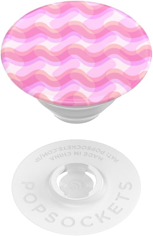 PopSockets Phone Grip with Expanding Kickstand, Adhesive Grip - Rosy Waves