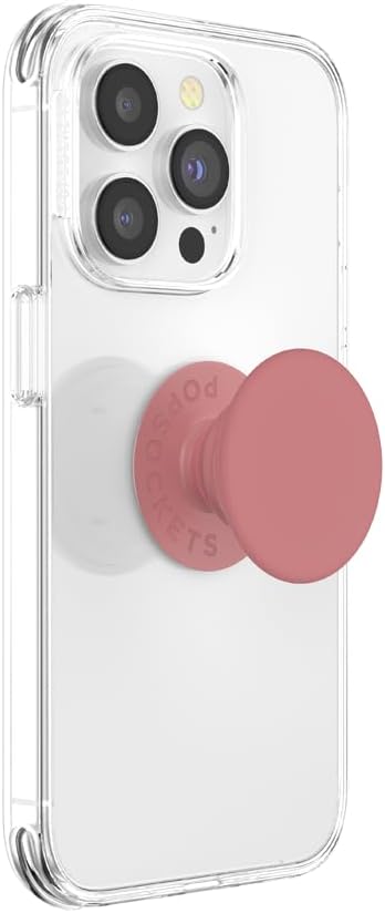 PopSockets Phone Grip with Expanding Kickstand, Adhesive Grip, Cute PopSockets, Pink - Matte Clay