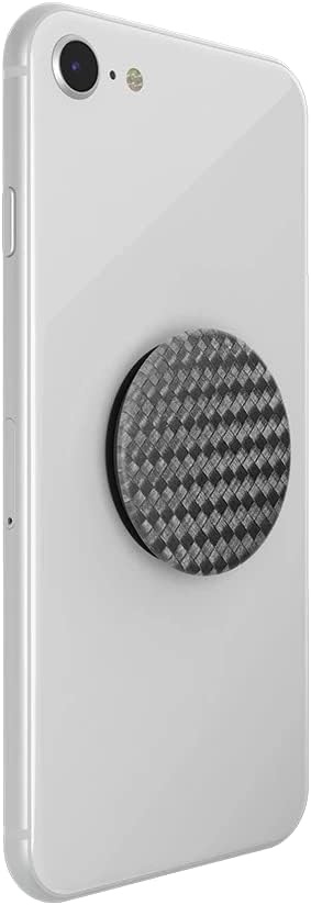 PopSockets Phone Grip with Expanding Kickstand, Adhesive Grip - Carbonite Weave
