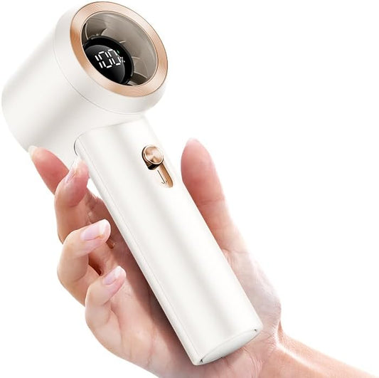 Portable Fan For Travel Mini: Small Pocket Handheld Personal Rechargeable Battery Operated USB High Speed Keeping Cool In Hot Weather Summer Beach For Women (white)