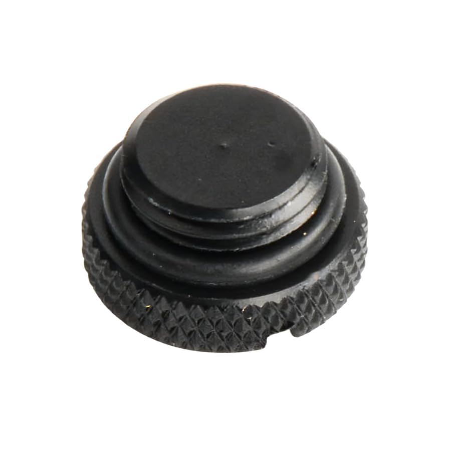 dracaena.io 12 pack G1/4" thread, Thin water Stop Plug Fitting with Coin Slot for Computer water cooling System, durable brass/copper material, Black