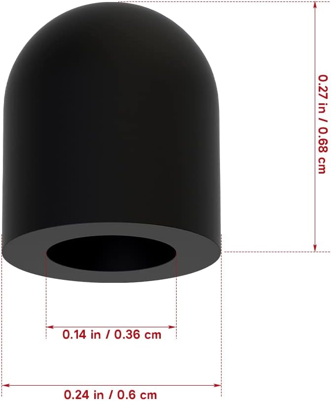 30pcs Universal Replacement Rubber Tips for Stylus Pens Silicone Stylus Tips Replacement for Touch Pencil Stylus Touchscreen Pen