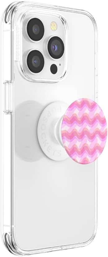 PopSockets Phone Grip with Expanding Kickstand, Adhesive Grip - Rosy Waves