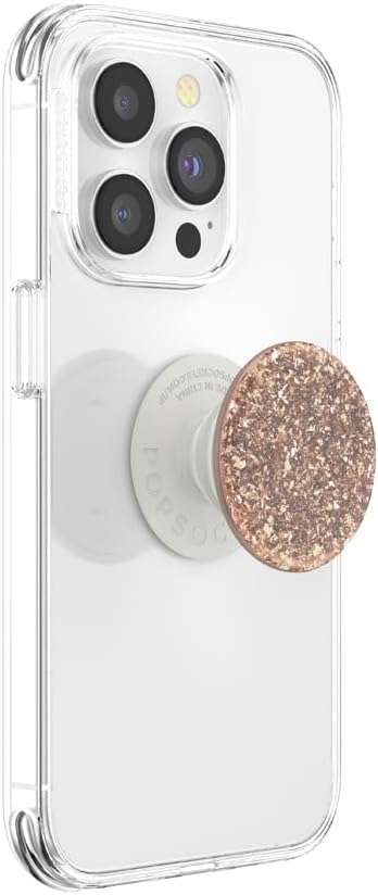 PopSockets Phone Grip with Expanding Kickstand, Adhesive Grip - Foil Confetti Rose Gold