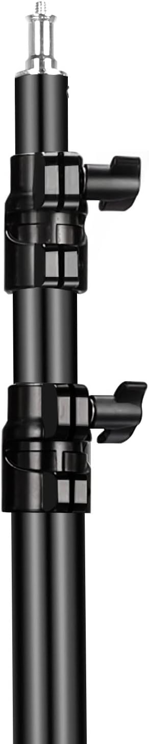 2 Packs Heavy Duty Light Stand 10ft/300cm, Adjustable Air-Cushioned Metal Photography Tripod Stand with 1/4-inch Screw for Photo Studio Flash Monolight Ring Light Softbox Reflector