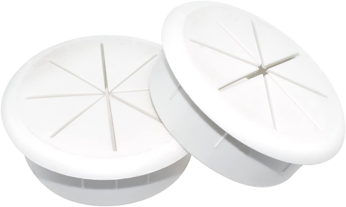 Aifeier ET 2-3/8 Inch (60mm) Flexible Desk Grommets Wire Cord Hole Cover Cable Organizer for Desktop Equipment Wiring Management and Protection