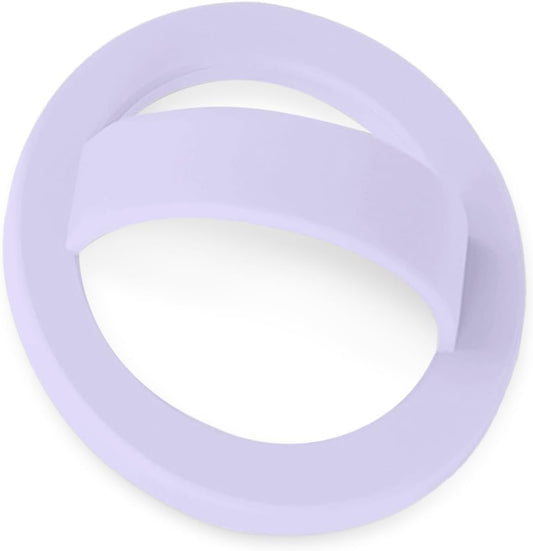 Magnetic Silicone Ring Grip Phone Holder, Loop Grip Phone Holder,Magnetic Phone Loop,Magsafe Phone Grip,Compatible with Magsafe for iPhone 16/15/14/13/12 Series (Purple)