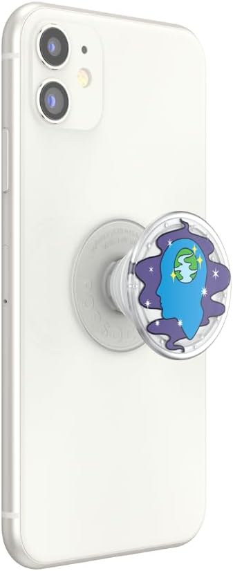 PopSockets Plant- Based Phone Grip with Expanding Kickstand, Adhesive Grip, Eco- Friendly - Translucent Open Minded