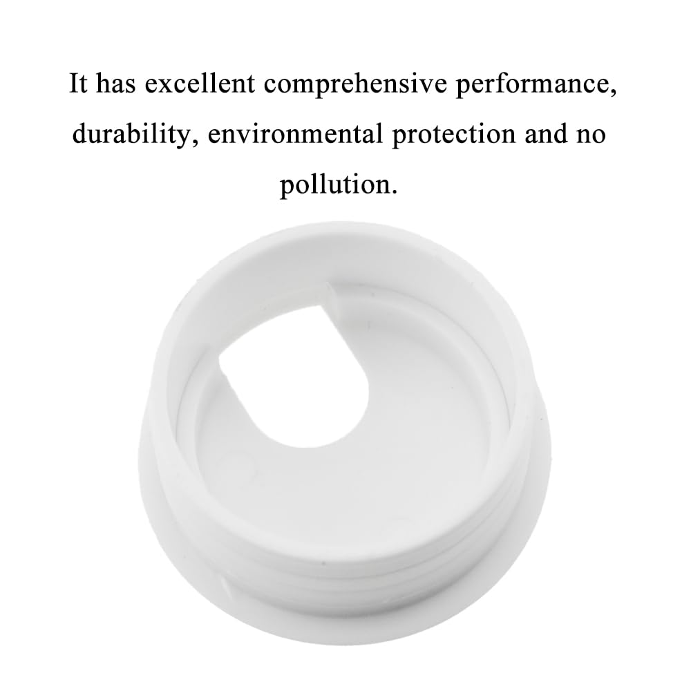 HAHIYO 2Pcs 1.77Inch/45mm White ABS Plastic U-Shaped Desk Grommet Wire Grommet Cable Management Cord Hole Cover Desk Wire Hole Insert Wire Organizer for Computer Office Home School Equipment Systems