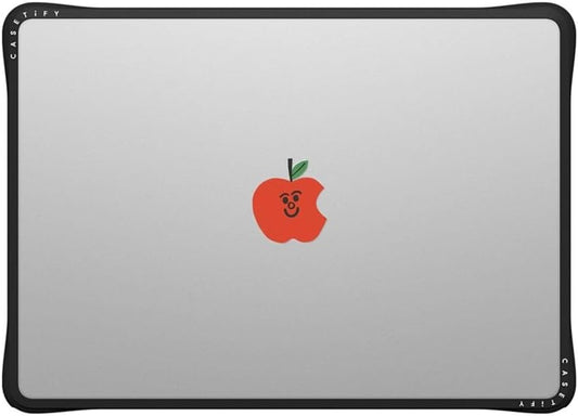 CASETiFY Impact MacBook Air 13.6" (M2-M4) Case [Cushioned Impact Corners/Scratch-Resistant/Anti-Slip Grip] - Apple MacBook Case - Clear Black