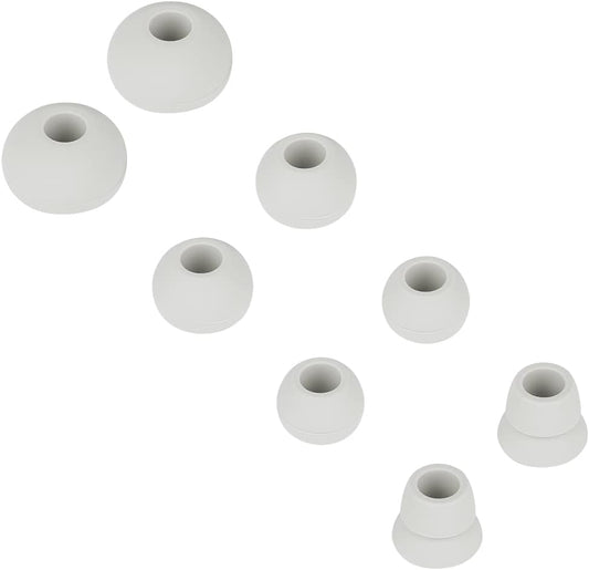 4 Pairs Silicone Ear Tips Earbuds Replacement Tips Earbuds Cap Eartips Tips Compatible with Powerbeats 1/2/3 Wireless Beats by Dre Headphones (Light Gray)