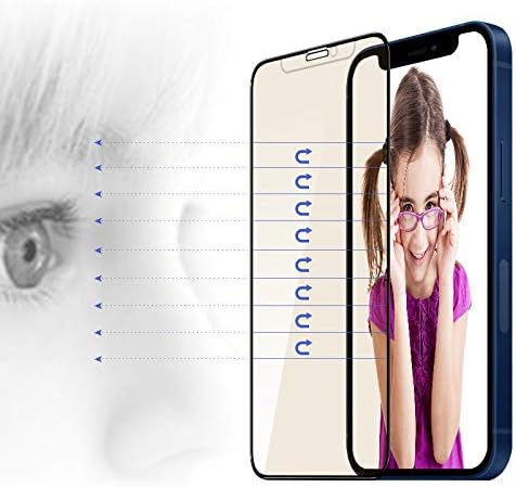 PERFECTSIGHT Screen Protector Compatible with Apple iPhone 12 Pro Max 2020 6.7 inch, [HD Clear Medical Device] Anti-Blue Light/Phone Radiation Tempered Glass