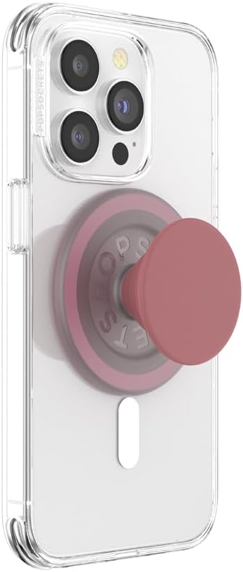 PopSockets Phone Grip for MagSafe with Kickstand, Magnetic Stand, Swappable Top, Secure Hold for iPhone MagSafe Cases, Phone & Tablet Grip, Cute PopSockets - PopOut Clay Speckle
