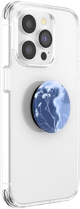 PopSockets Phone Grip with Expanding Kickstand, Adhesive Grip - Indigo Blooms