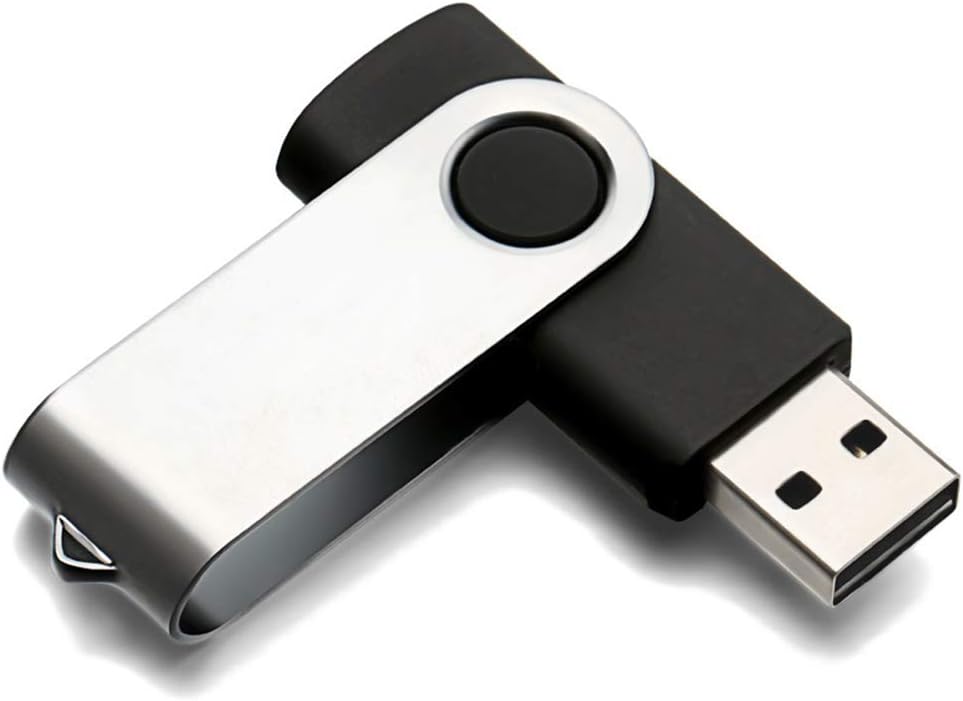 USB Flash Drive 128GB 2Pack, Maspen USB Thumb Drives 2.0 High Speed USB Memory Stick Zip Drives (Black, 128 GB)