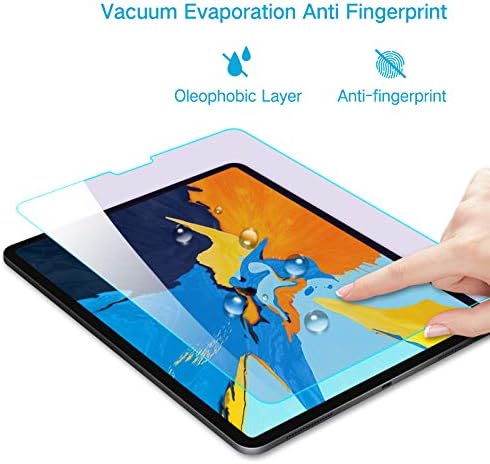 PERFECTSIGHT Anti Blue Light Screen Protector Compatible with iPad Pro 12.9 Inch (2022/2021/2020/2018 Model), Blue Light Filter Anti Fingerprint Tempered Glass [1 Pack]