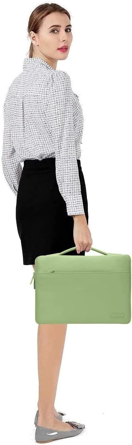 MOSISO Compatible with MacBook Air 13 inch Case 2025 2024 2023 2022 M4 A3240 M3 A3113 M2 A2681, Hard Shell&Sleeve Bag&Keyboard Skin&Webcam Cover&Screen Film for MacBook Air 13.6 inch, Chartreuse