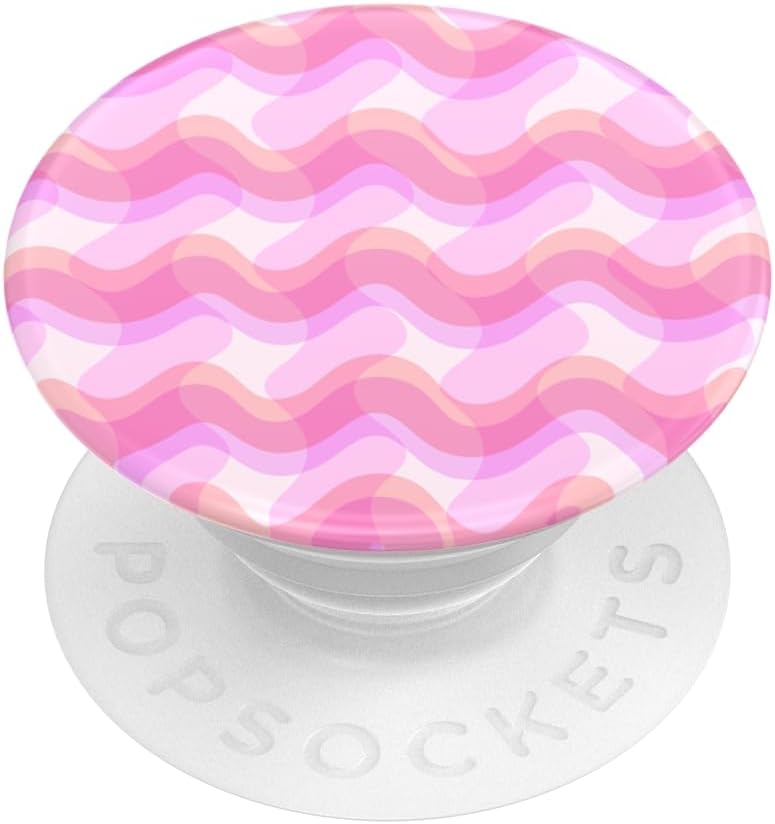 PopSockets Phone Grip with Expanding Kickstand, Adhesive Grip - Rosy Waves
