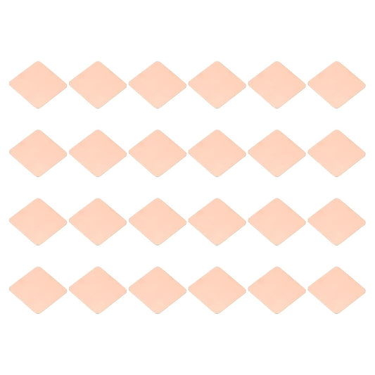 PATIKIL Copper Heatsink Pad Shims, 24 Pcs 15x15x0.3mm Copper Pad Shim IC Chipset GPU CPU Thermal Heatsink for Cooling Laptop Desktop Computer