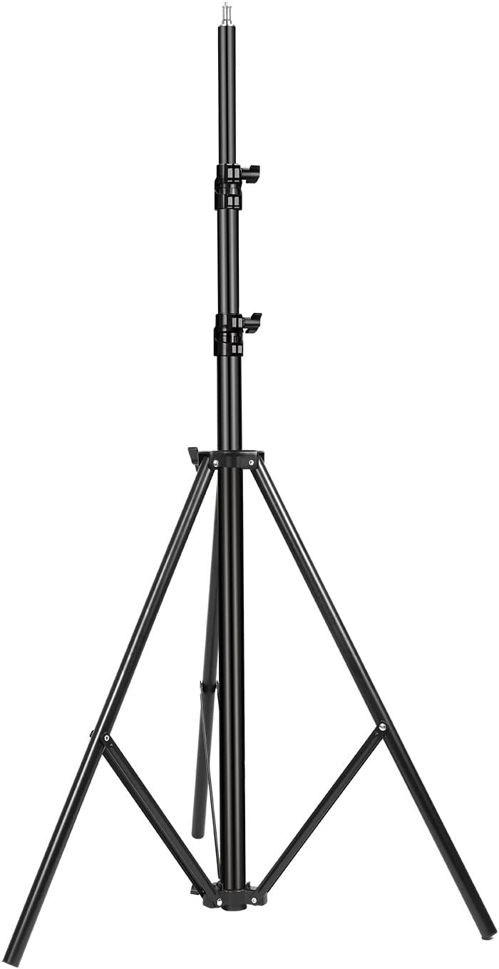 2 Packs Heavy Duty Light Stand 10ft/300cm, Adjustable Air-Cushioned Metal Photography Tripod Stand with 1/4-inch Screw for Photo Studio Flash Monolight Ring Light Softbox Reflector