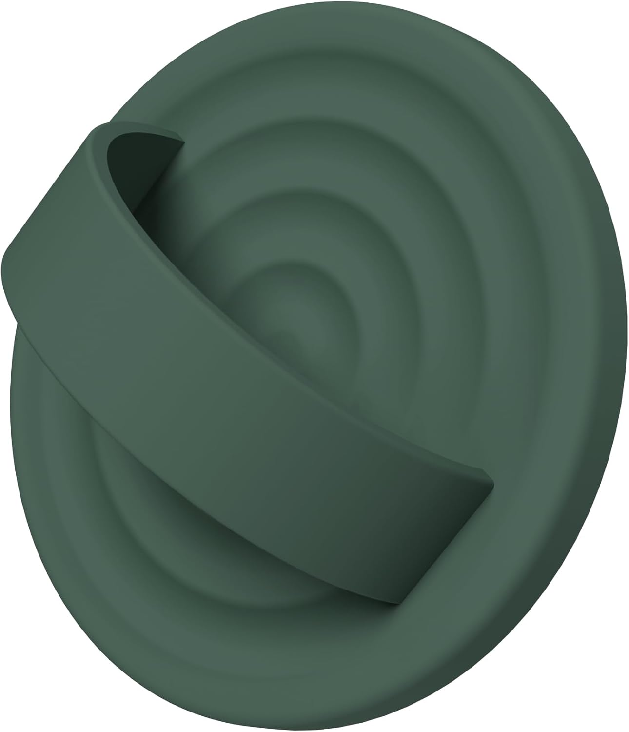 Magnetic Phone Ring Grip Holder, Silicone Finger Loop Grip, Compatible with MasSafe, Back of Phone for iPhone Pro Max/Plus/16/15/15/14/13/12 Series, Alpine Green