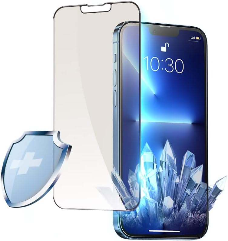 PERFECTSIGHT Sapphire Anti Blue Light Screen Protector Designed for iPhone 13 Pro Max - Medical-Grade Eye Protection -HD Clear Filter 6 Radiations Shatterproof Diamond Hard Tempered Glass (6.7 inch)