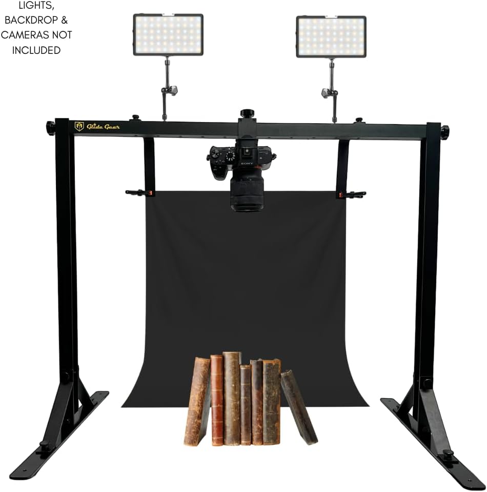 Glide Gear OH100 Professional Metal Overhead Table Top Mount Stand Photography Studio DSLR Video Camera iPhone Top Down Platform