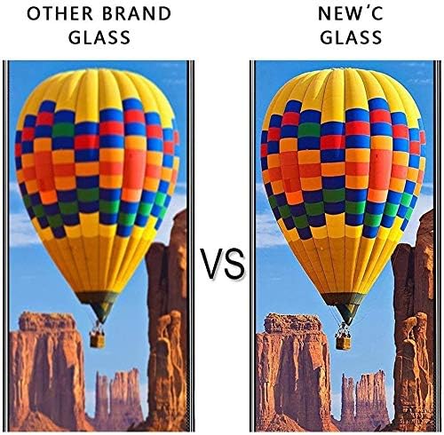 NEW'C 3 Pack Designed for iPhone 12 Pro Max Screen Protector (6.7"), Enhanced Tempered Glass Protection, Case Friendly Anti Scratch Bubble Free Ultra Resistant